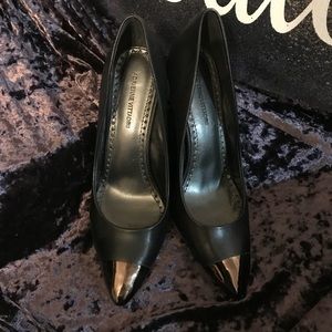 Bronze and Black Heels